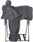 Tough 1 Sattelbezug aus schwerem Denier, Nylon, Bedruckt, Leder, Schwarz