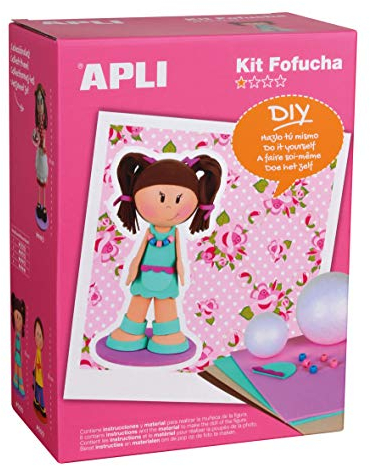 Apli kids 13845 Kit poupée en Mousse Fille, 013845, Multicolore