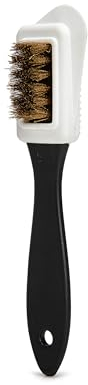 Kaps Quality Nubuck And Suede Multifunctional 4-Sided Cleaning Shoe Brush, Brass Bristle, Cleans And Gives Perfect Nap