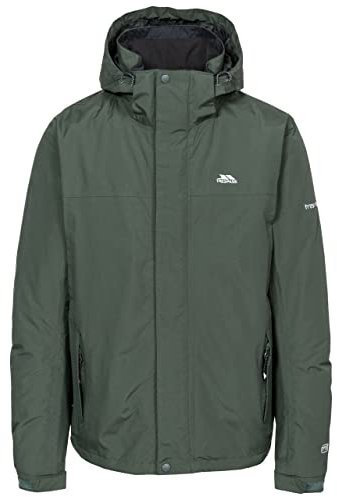 Trespass Donelly Veste imperméable Homme Vert olive FR: L (Taille Fabricant: L)