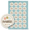 Logbuch-Verlag 96 Danke Sticker rund 4 cm beige natur mit Herzen Kunden Geschenke Gastgeschenke Kartenaufkleber