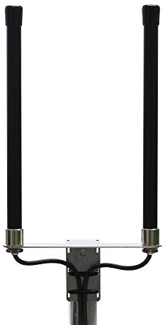 PROSCAN 800/1800/2600 MHz Multiband LTE Antenne 4G Rundstrahlantenne mit bis zu 6.5dBi Leistungsgewinn, Wetterfest, 5m Kabel mit SMA Stecker - passend für LTE Router (Schwarz)