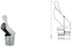 T.E.G. METALLI S.R.L. Canna Fumaria - Fumaiolo Cappello Pappagallo Mono Parete Acciaio Inox Vari Diametri (250)