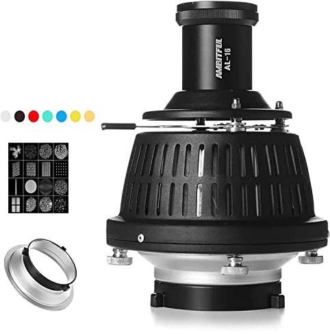 AMBITFUL AL-16 Optical Focalize Condenser Beam Light Cylinder Optical Focalize Art Photography Light Cylinder (Bowens-Halterung)