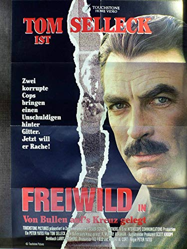 Von Bullen auf's Kreuz gelegt - Tom Selleck Videoposter A1 84x60cm gefaltet (g)