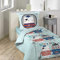 Dynamic24 Jungen Kinder Wende-Bettwäsche Pirat 140x200cm 100% Baumwolle Bettdecke Bettgarnitur blau bunt modern und pflegeleicht