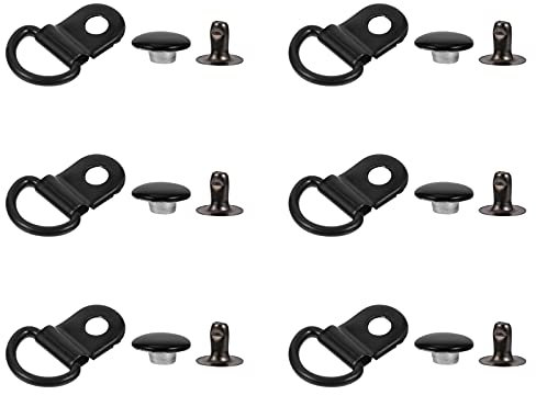 Milisten 30 Fixés Lacet Crochets Boot Dentelle Crochets Dentelle Raccords Lacet De Chaussure Oeillets en Métal Boucle Anneau avec Rivets pour La Montée Randonnée Chaussures de Travail en