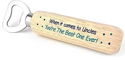 Birthday Gifts for Uncle Wood Bottle Opener Novelty Gift for Him Present