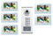 Automatización pasión Videoportero Color para 5 viviendas, 5 apartamentos con lector RFID integrado