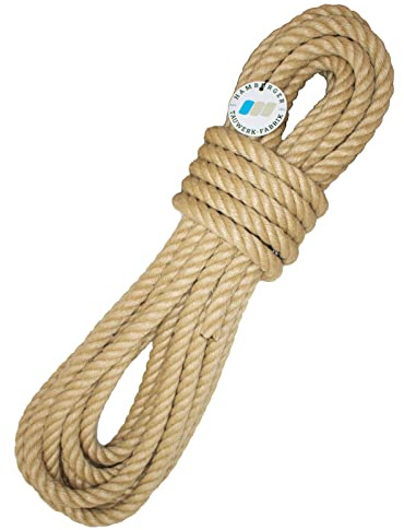 Nature Touch Polyhanfseil Ø 14 mm 20 m | wetterfestes Polypropylen-Seil in Naturhanf-Optik | Robustes PP-Tauwerk für Garten, Dekoration und DIY-Projekte | Made in Germany