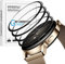 NEWZEROL 4 Piezas Compatible para Huawei Watch GT3 42mm Protector de Pantalla, Película de Borde de Fibra de Carbono 3D Protector Antiarañazos de Alta Resolución sin Burbujas - Transparente