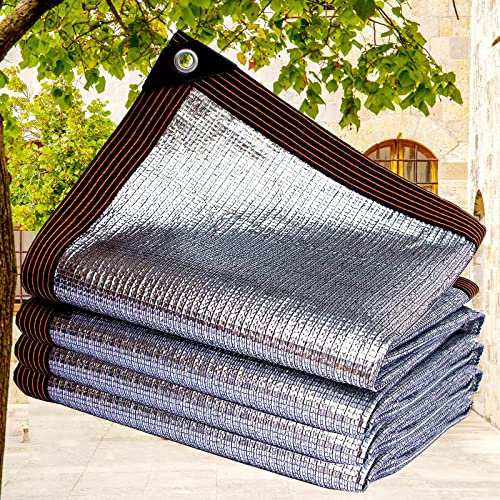 Balcony Privacy Screen Garden Privacy & Protective Screens for Pergola Canopy Roof Sun Shade Sail 5x17m Greenhouse Shading Paint 90% Sunscreen Fabric and Windbreak Netting with Grommets