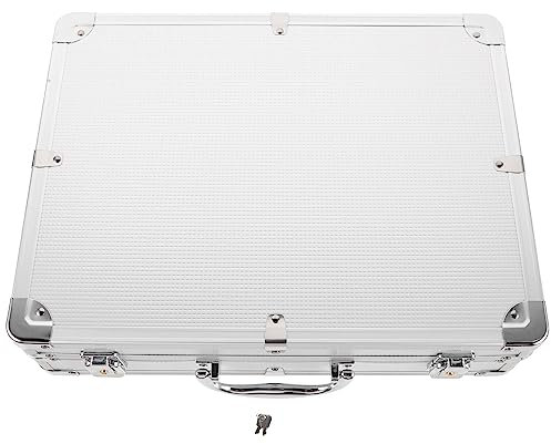 Cabilock Alluminum Flight Case Large Capacity Toolbox Portable Handheld Carry Handle for Tools and Gadgets