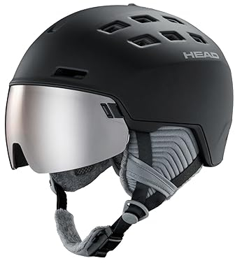 Skihelm Snowboardhelm Ski Snowboard Helm - HEAD Rachel - Größe: XS/S (52-55cm) - Farbe: schwarz - mit Visier - Damen