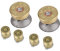 Thumb6Pcs Boutons et joysticks en métal doré Kit Mod pour manette PS4 11 × 7 × 3 6 pcs Boutons en métal doré