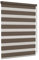 Jalousiescout Doppelrollo Klemmfix ohne Bohren & mit Bohren, 82,5x210cm Dunkelbraun Rollo Fensterrollo lichtdurchlässig & verdunkelnd，Sonnenschutzrollo Zebrarollo für Fenster & Türen