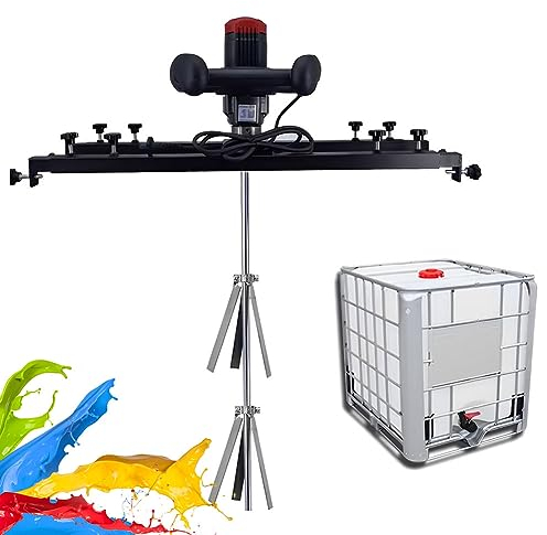 Commercial Machine,IBC Agitator, 3000W Electric Tank Mixer Machine with Folding Propeller and Adjustable Support Hanger, Paint Mixing Equipment for Paint Glue Resin Laundry Deterge