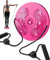 Breaking Limits Taillentwister - Twist Waist Disc Board - Drehscheibe, Balanceboard für Bauch, Beine, Po, Hüfte, inkl. Haltegriffe - Gleichgewichtstrainer, Drehplatte, ideal für Zuhause (Rosa)