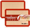 Walfos 44×33cm Backmatte aus Silikon (2er Set) Antihaftbeschichtung Backfolie Silikonmatte Wiederverwendbare，Hitzebeständige Backunterlage,BPA frei, umweltbewusst und gesund backen, spülmaschinenfest