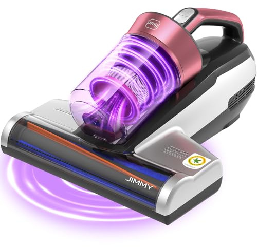 Jimmy Mattress Vacuum Cleaner with UV-C Light and Ultrasound, Suction Power of 15 kPa, 500 W, Powerful Handheld Vacuum Cleaner for Dust and Pet Hair with HEPA (BX5 Pro, Wired)