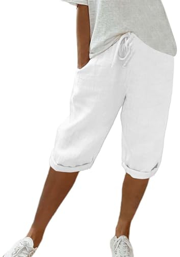 Chanpning Hose Damen Sommer Elegant Casual Stoffhose Damen Hosen Dünne Bequeme Sporthose Für Frauen Bunte Schlaghose Bequeme Hosen Damen Jogginghose Leichte Bequeme Strandhose Damen Hose Haremshose