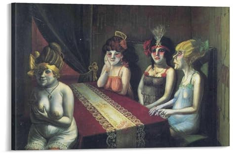 QINGYUAN Otto Dix Salon-Poster, Leinwand, Geschenke, Bild, Malerei, Poster, Raumdekoration, Heimdekoration, 60 x 90 cm