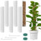Vicloon Tuteur Plante en Plastique,6pcs Tuteur Monstera, Tuteurs Plante Grimpante, Poteaux en Mousse Transparent,Poteaux Grimpantes pour Maison Jardin de Support de Plantes