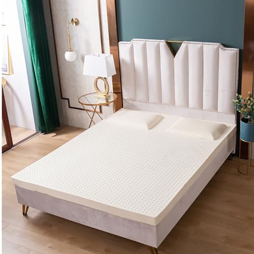 WJFTODAY Zoll weiche natürliche Premium-Latex-Matratze zur Druckentlastung Hotel-Topper FLL weiche natürliche Premium-Latex-Matratze zur Druckentlastung Hotel-Topper Futon-Matratze 10 cm 180 x 200 cm