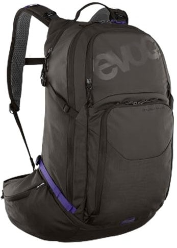 EVOC EXPLORER PRO 30, Rucksack (BODY HUGGING Passform, Backpack mit Werkzeugfach, Trinkblasenfach für Trinkblasen bis 3l und Regenhülle), Coffee