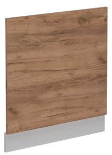 Vicco Frontblende R-Line, Geschirrspüler Fronttür, Goldkraft Eiche, 60 cm ohne Arbeitsplatte