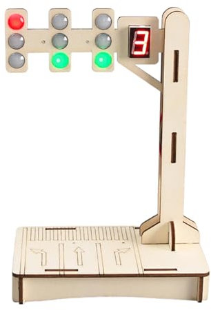 Vriusi Light Signal Toys Kids, Wooden Traffic Light Puzzle, Realistic Traffic Light Toy, Eco Friendly Wooden Toy, Road Safety Learning Toy, Puzzle Traffic Light Model, Interactive Signal Light Toy