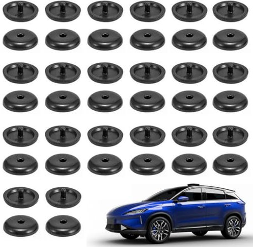 DWFEYOI Set di 20 Piece Safety Belt Stop Button, Car Seat Belt Button, Button Safety Belt Bumper Plastic Belt Stop Button Buckle Stopper,gancio cintura sicurezza auto