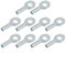 Confezione da 10 terminali ad occhiello per cavi da palestra, in metallo, per puleggia, macchine per il fitness, diametro 5 mm, 6 mm (5 mm)