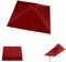 QSPNVFB Toile De Rechange pour Parasol Carré 3 M Auvent De Parapluie 8 Baleines Anti-UV Couverture De Rechange pour Parasol pour Parasol De Jardin Plage(Burgundy)