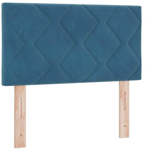 vidaXL Kopfteil Dunkelblau 80 cm Samt | Das moderne geometrische Muster gibt deinem Schlafzimmer einen coolen Look,