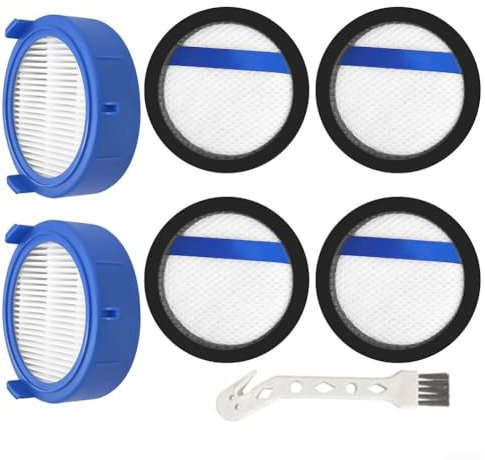 Yuanpgky Vacuum Filter Set, With 2 Air Outlet Elements, 4 Inlet Filters, Compatible With 8000 Series ASKW4 FX8 AZE156, Vacuum Cleaner Filters For AEG