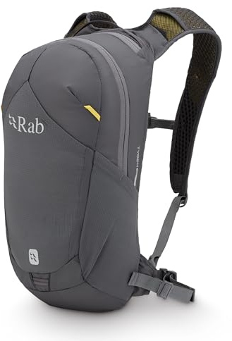 Rab Tygen Backpack - Graphene - 18L(Back - M) | Lightweight Breathable Daypack, for Travel, Hiking, & Commuting