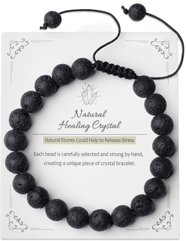 XIANNVXI 8mm Perlenarmband Damen Armband Echte Steine Kristalle Armbänder Damen Verstellbares Armband