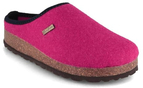 Tuffeln Damen Hausschuhe Komfort mit Kork-Fußbett Filz-Pantoffeln Clogs vegan unisex, Gr. 36-46