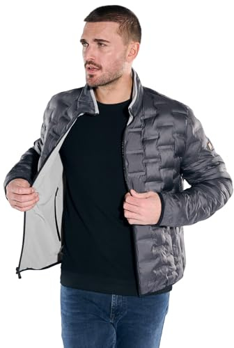 emilio adani Herren Wendejacke, Hellgrau