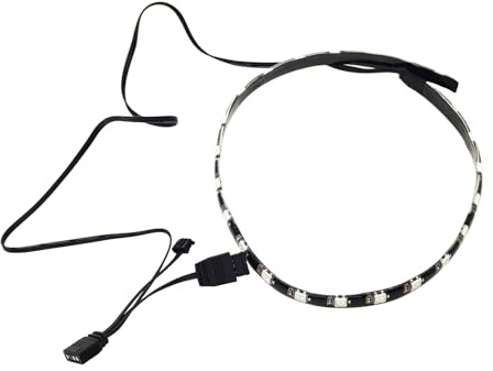 LED Streifen fur PC, ARGB-LED-Streifen, RGB-Beleuchtung, 5 V, Anpassbare PC-Gehäuse-Lichtleiste, für Motherboard, Computergehäuse