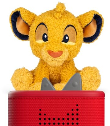 tonies Cuddle Toniebox, Disney Der König der Löwen – Cuddle Simba, Plüsch-Hörfigur mit 3 Geschichten zum Kuscheln für Kinder ab 3 Jahren, Spielzeit ca. 37 Minuten