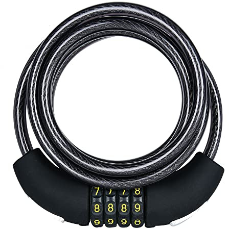 Oxford: Combi8 Resetable Combi Lock 8mm x 1800mm - 8mm x 1.8m