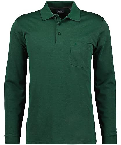 Ragman Herren-Poloshirt, Dunkelgrün, XXL