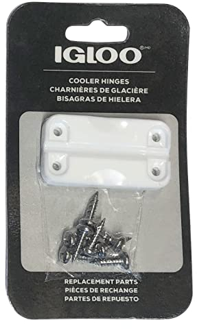Igloo Replacement Hinges for Ice Chests (1-Pair), white