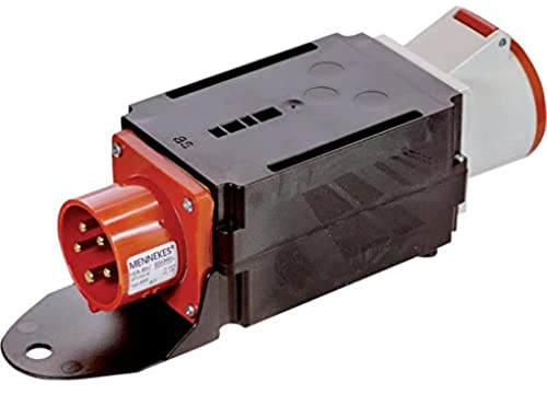 as - Schwabe MIXO Starkstromverteiler – CEE-Stecker 400V/16A/5-polig, ca. 11 kW - Starkstrom Adapter - 1 x CEE Steckdose 400 V 32 A 5-polig - Stromstation - Außenbereich – Made Germany – IP44, 60530