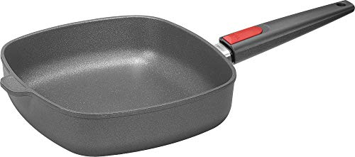 WOLL Bratpfanne Gusspfanne Viereck Titanium Nowo (Größe: 24 x 24 cm)