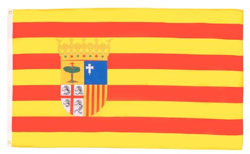 BANDERA de ARAGÓN 150x90cm - BANDERA ARAGONESA 90 x 150 cm - AZ FLAG