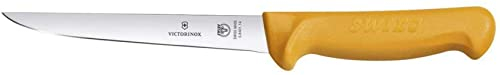 Victorinox, coltello disossatore da cucina Swibo, lama normale da 14 cm, manico in nylon, nero