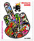 4R Quattroerre.it 6122 Adesivi Sticker Bomb Mano Fuck, 10 x 12 cm, Unica